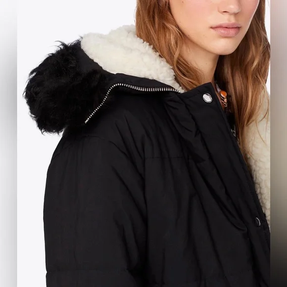 NWT Tory Burch Canvas Aaron Parka Puffer Coat Size S